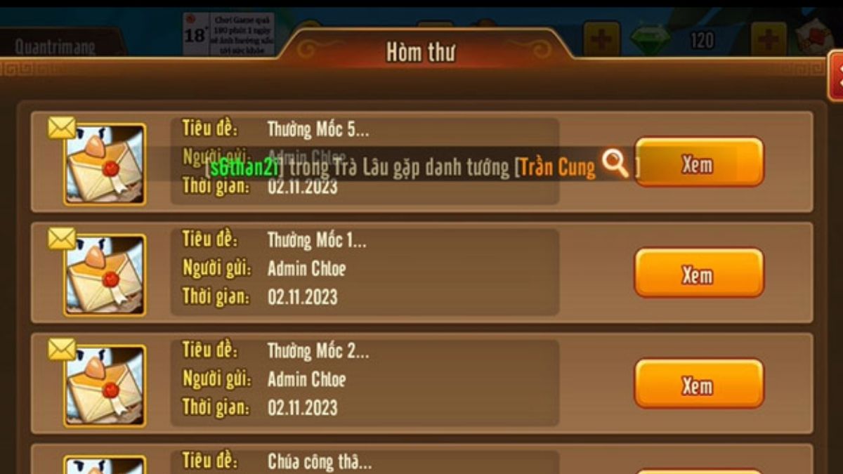 Hướng dẫn cách nhập code Tam Quốc X bước 3