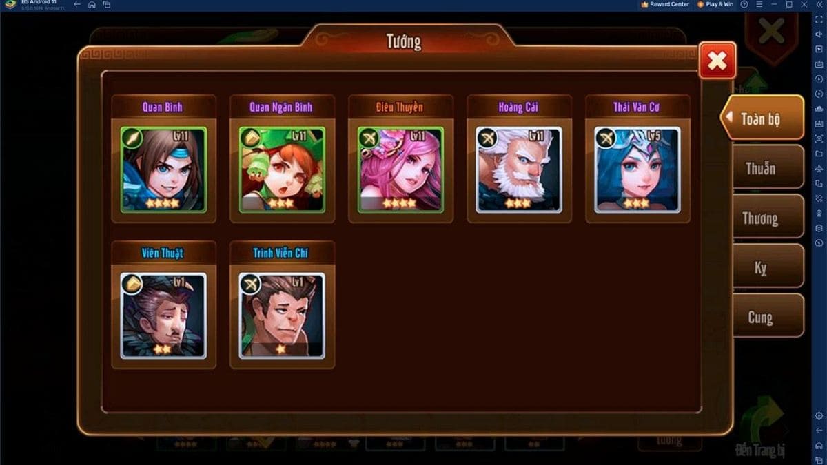 Cách chơi game Tam Quốc X cho người mới bước 2