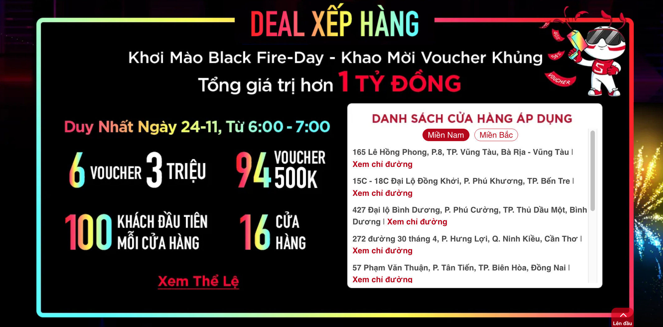 Chương trình Deal xếp hàng nhận voucher khủng