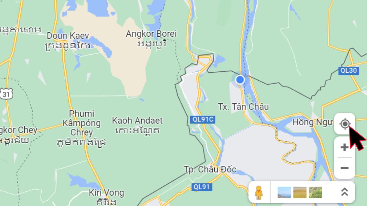 Cách định vị Google Maps trên máy tính bước 3