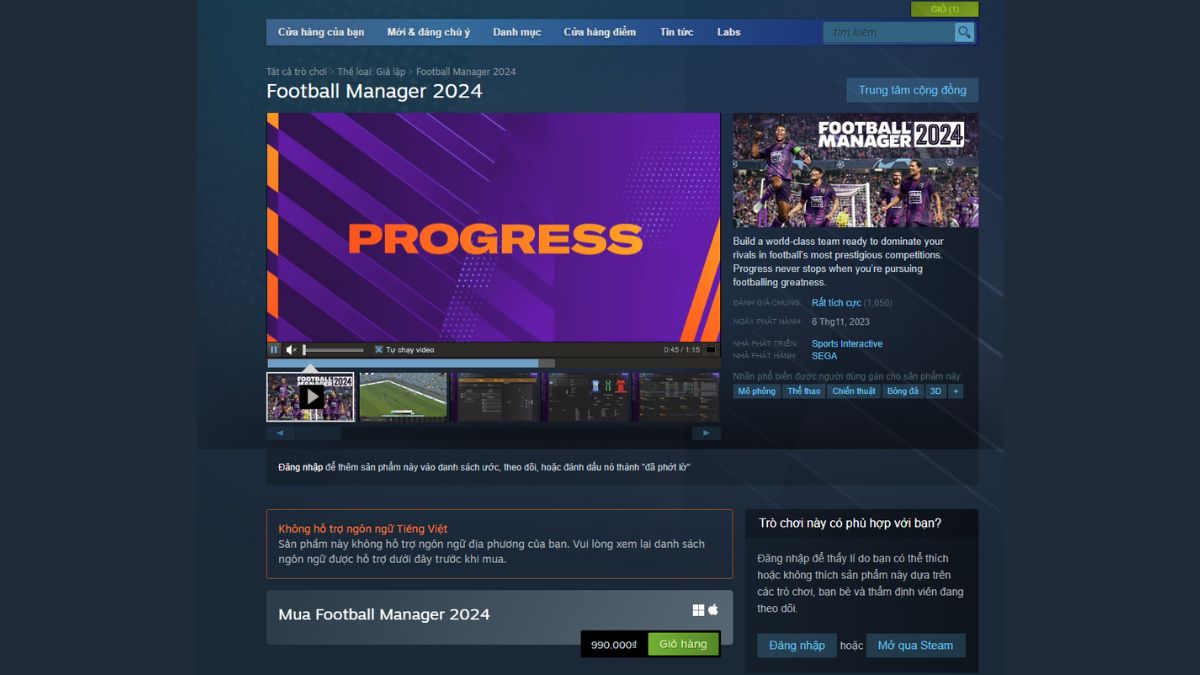 Cách tải Football Manager 2025 - (FM 2025) trên Steam về PC bước 2