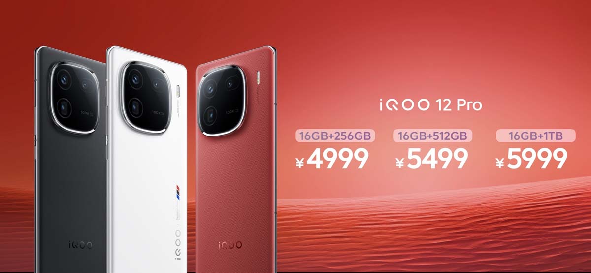 Giá bán của iQOO 12 Pro