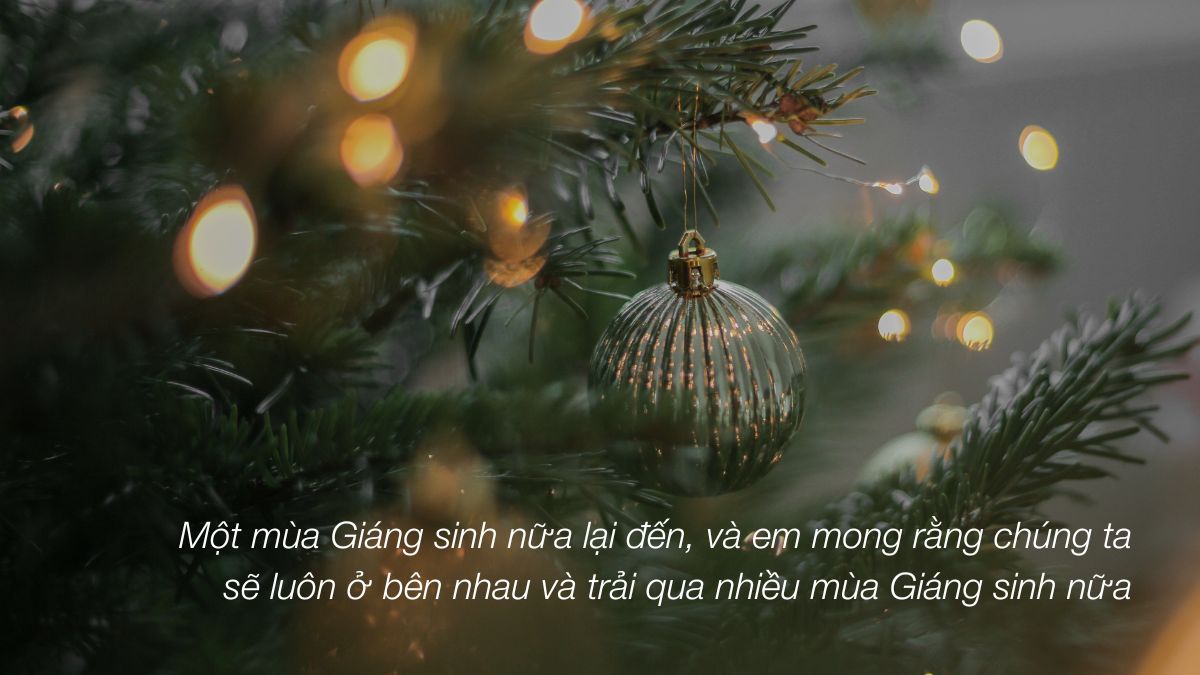 Lời chúc Giáng sinh cho người yêu là con trai