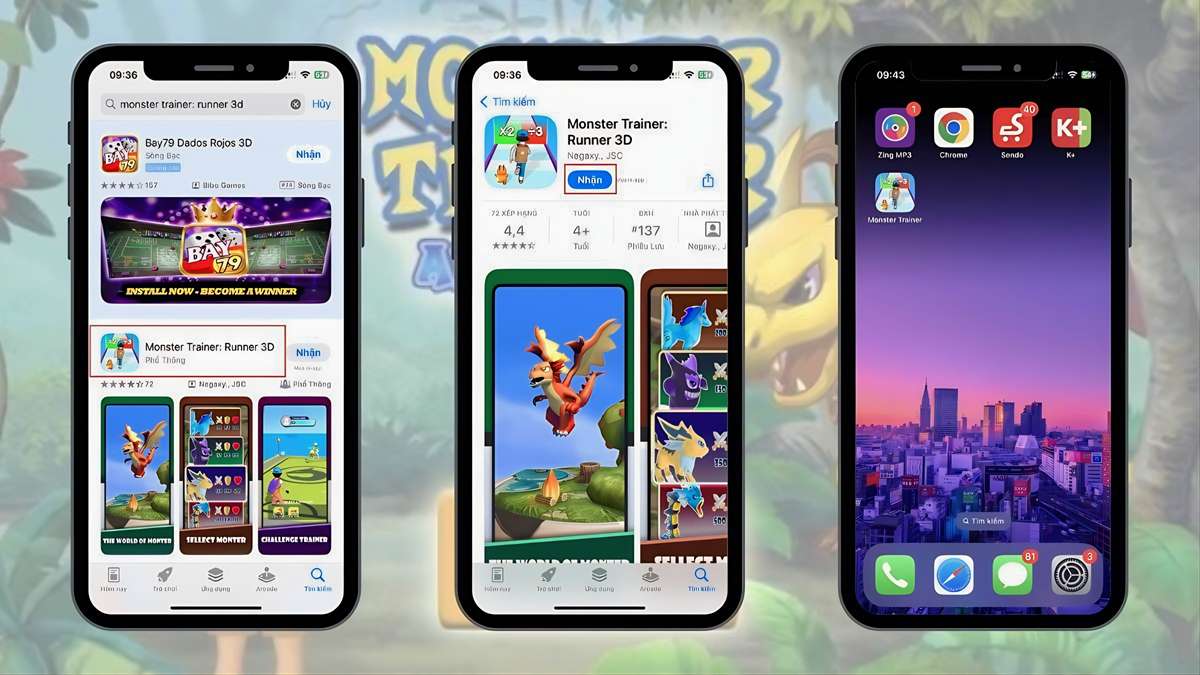 Cách tải Monster Trainer: Runner 3D trên iOS