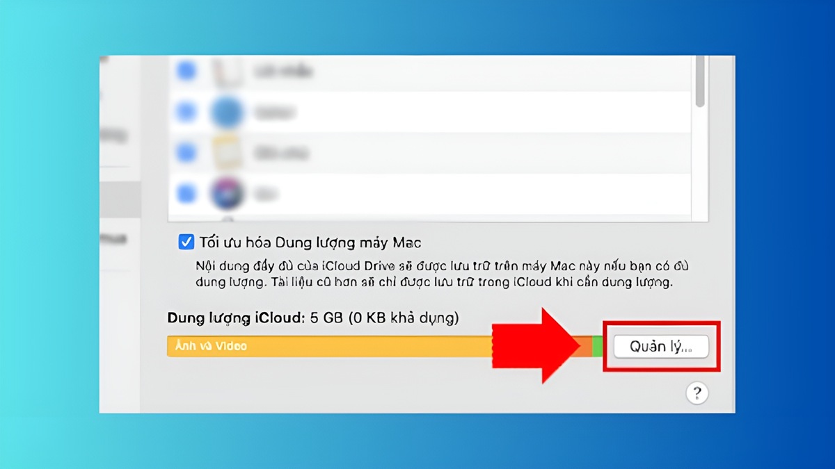 Hướng dẫn mua dung lượng iCloud trên Macbook, bước 2