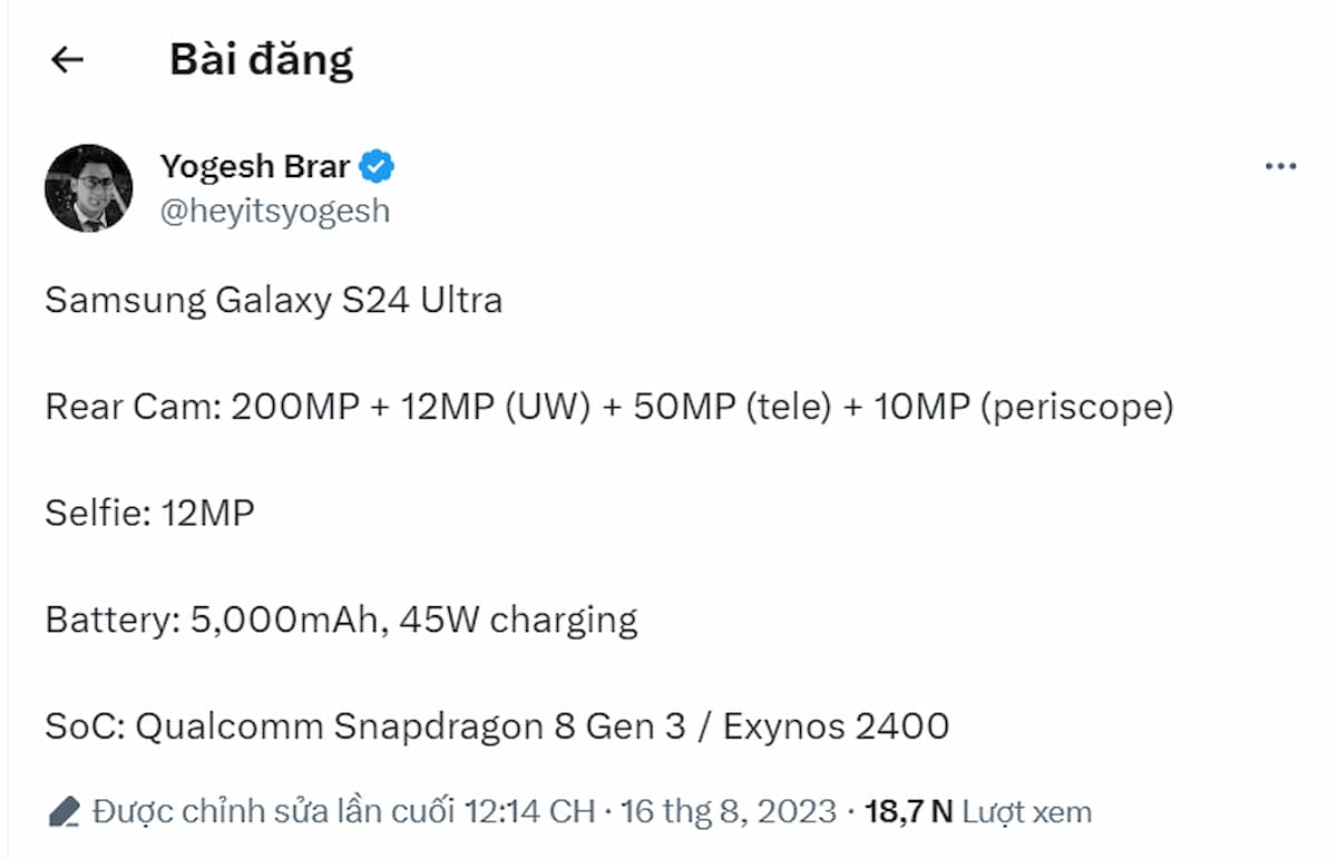 Samsung Galaxy S24 Ultra khác với S23 Ultra