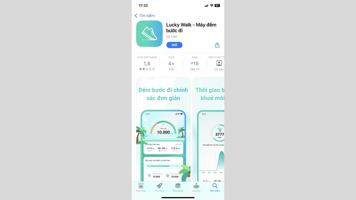 Cách tải Lucky Walk trên điện thoại iOS bước 3