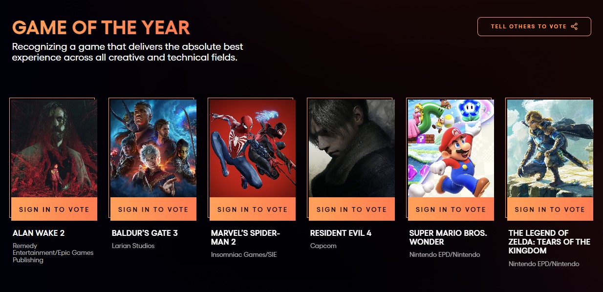 The Game Awards 2023 - Game of the Year