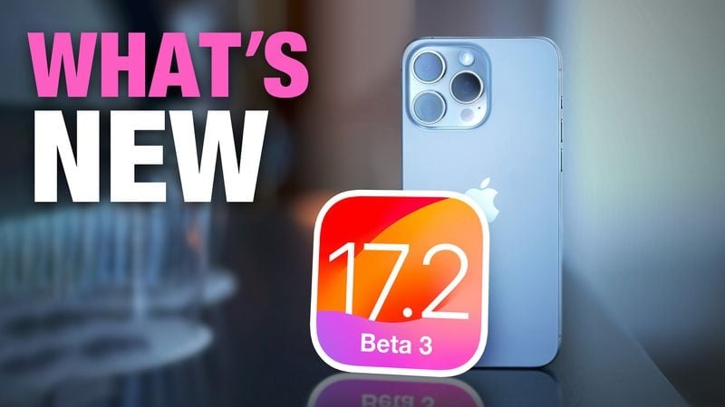 Apple phát hành iOS 17.2 beta 3