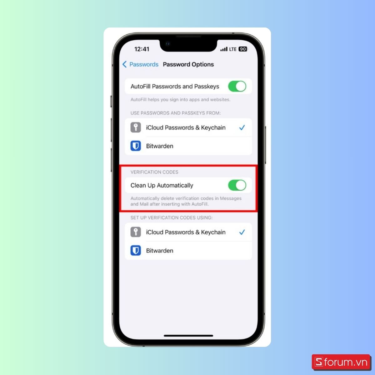 tự động xóa mã xác thực hai lớp (2FA) khỏi ứng dụng tin nhắn và email - bước 3