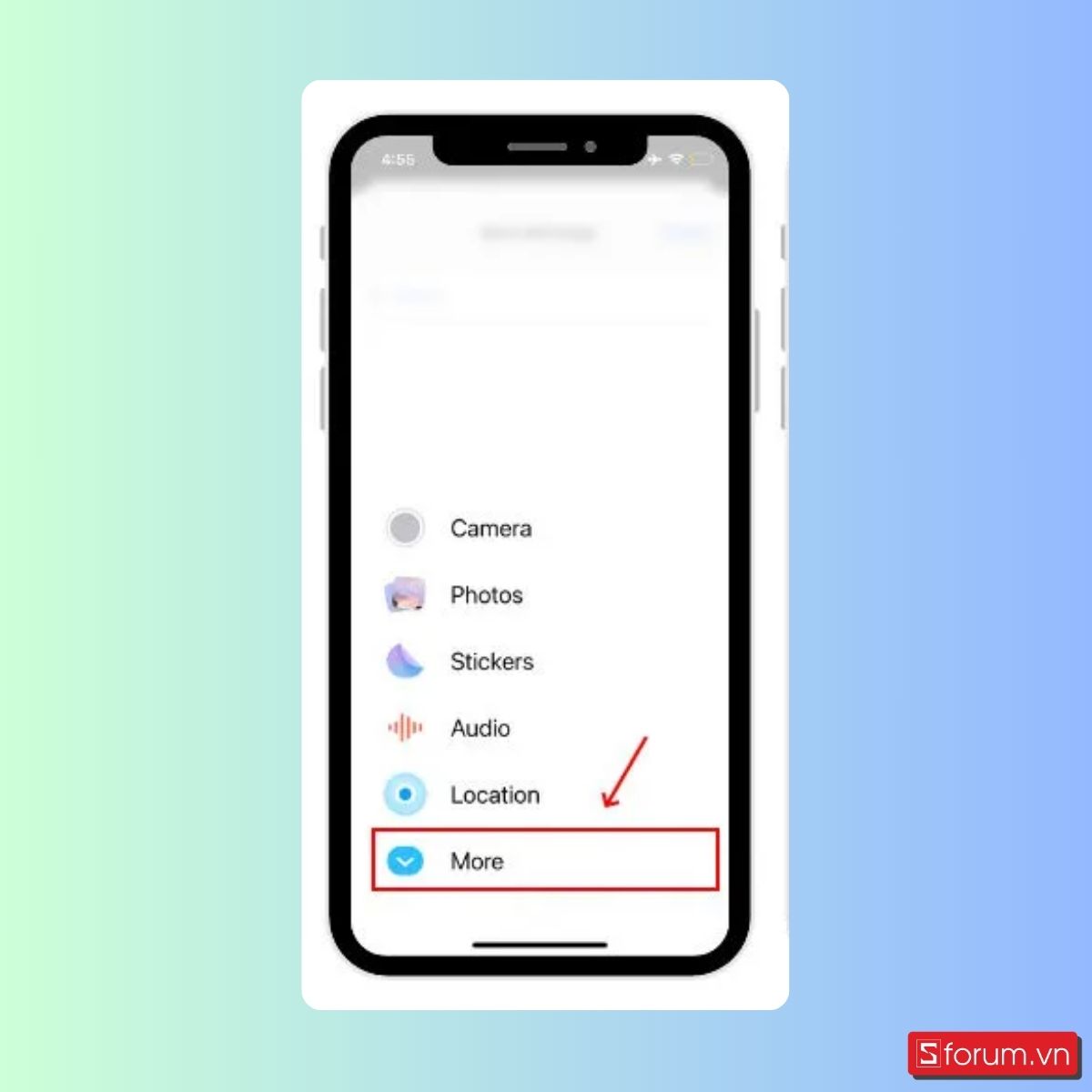 Check-in trên iMessage - Bước 2