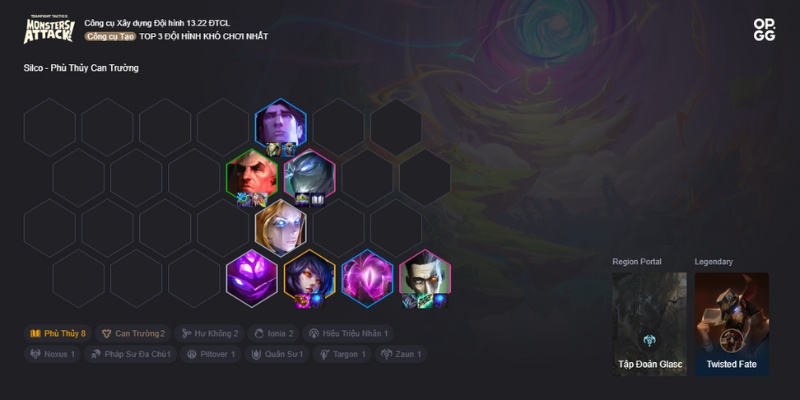 Đội hình ĐTCL Silco - Phù Thủy Can Trường