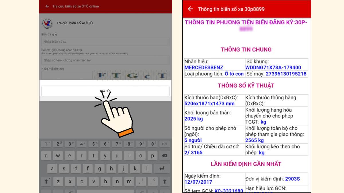 Cách tra cứu biển số xe máy bước 5