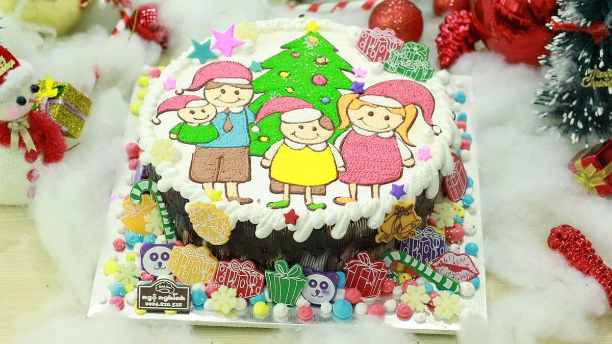 Trò chơi Giáng sinh cho trẻ em mầm non - trang trí bánh Noel