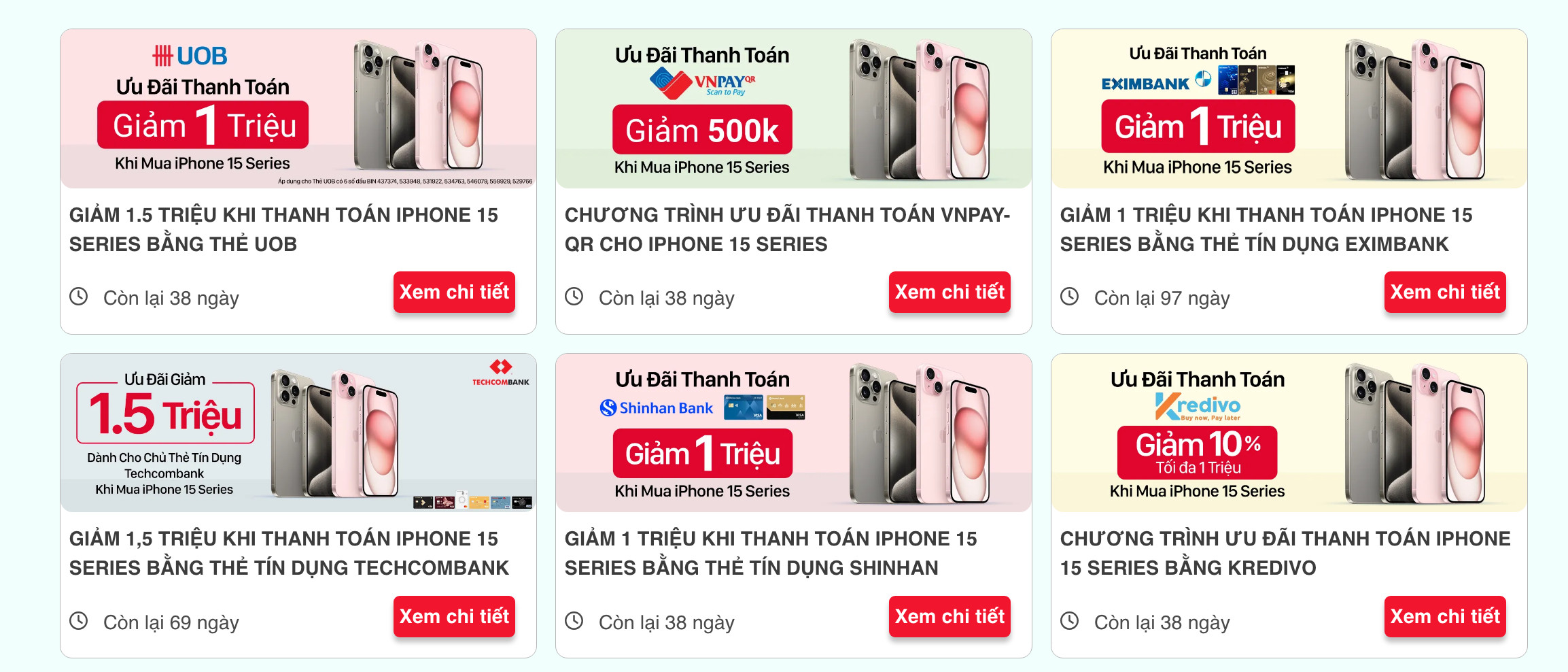 Giảm giá qua các hình thức thanh toán