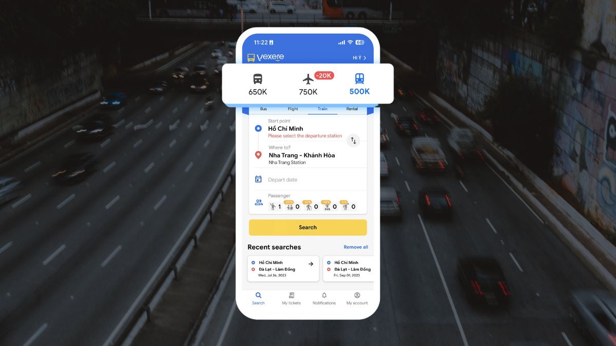 App đặt vé xe Tết