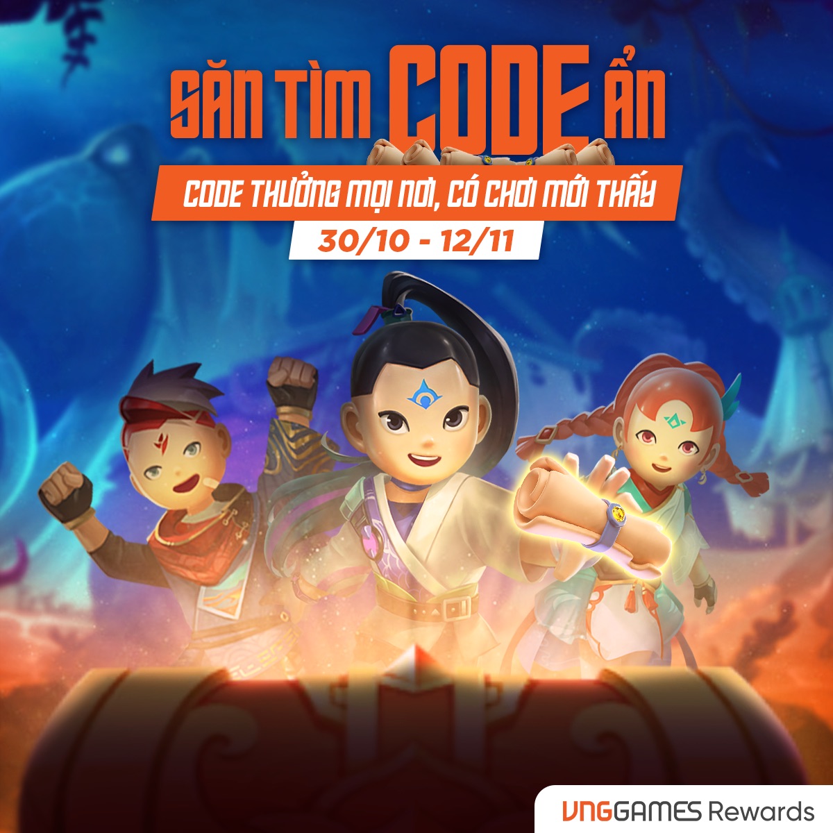 Code Ẩn thả ga - Cùng nhau đổi quà
