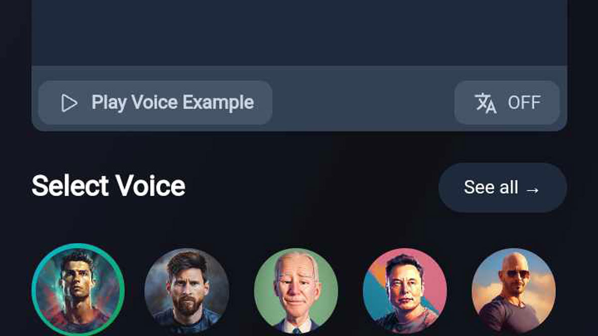 Tính năng nổi bật của ứng dụng Voice AI là giao diện thân thiện