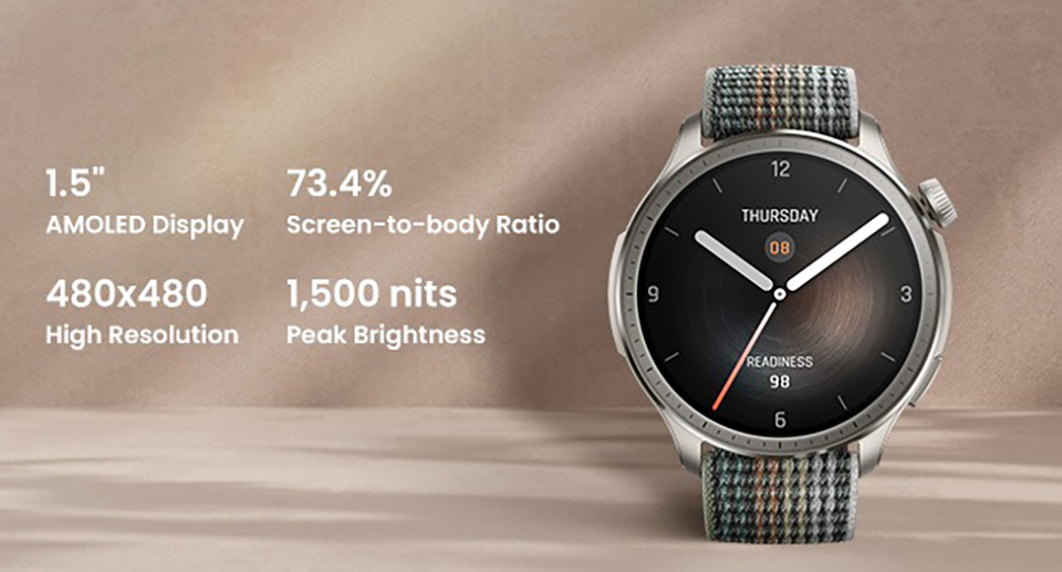 Thông số màn hình của đồng hồ Amazfit mới