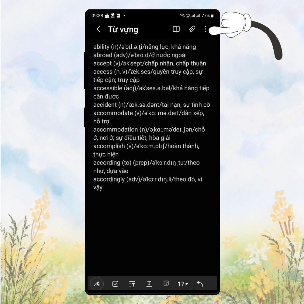 Cách đổi file ghi chú thành file ảnh trên điện thoại Samsung dễ dàng, nhanh chóng 1