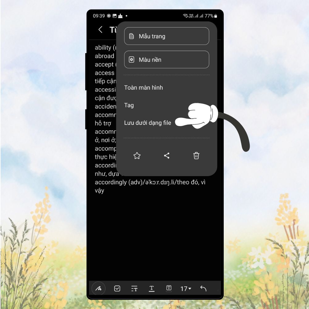 Cách đổi file ghi chú thành file ảnh trên điện thoại Samsung dễ dàng, nhanh chóng 2