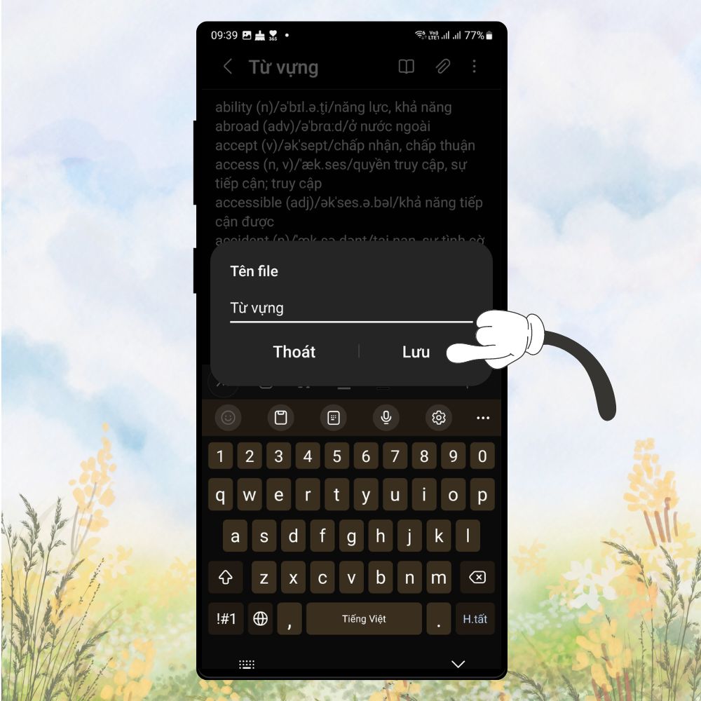 Cách đổi file ghi chú thành file ảnh trên điện thoại Samsung dễ dàng, nhanh chóng 4