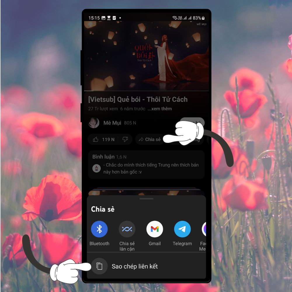 Cách lấy nhạc YouTube làm nhạc chuông trong tích tắc 1