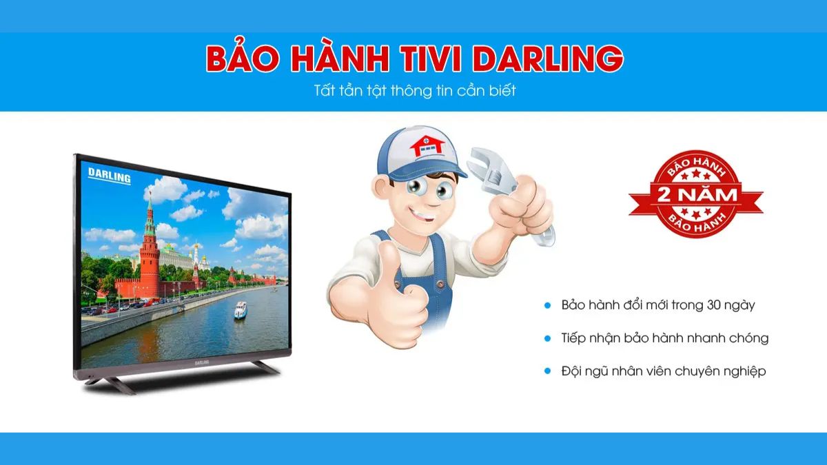 Chính sách bảo hành Tivi Darling