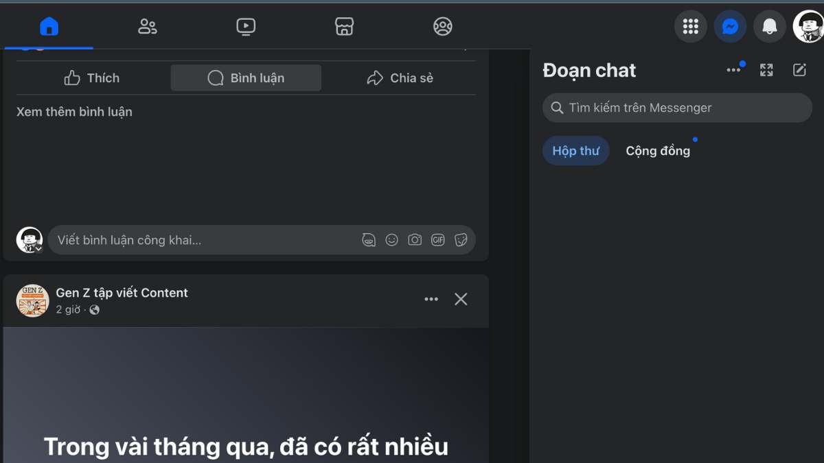 Cách chỉnh sửa tin nhắn Messenger bằng máy tính bước 1