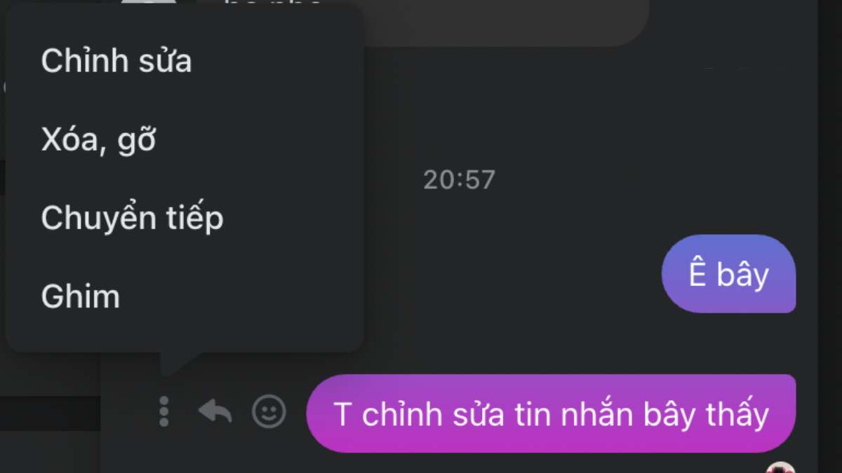 Cách chỉnh sửa tin nhắn Messenger bằng máy tính bước 2
