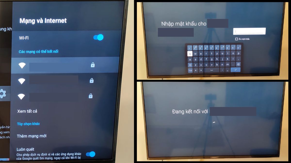 Cách kết nối Wifi cho Tivi Darling bước 3