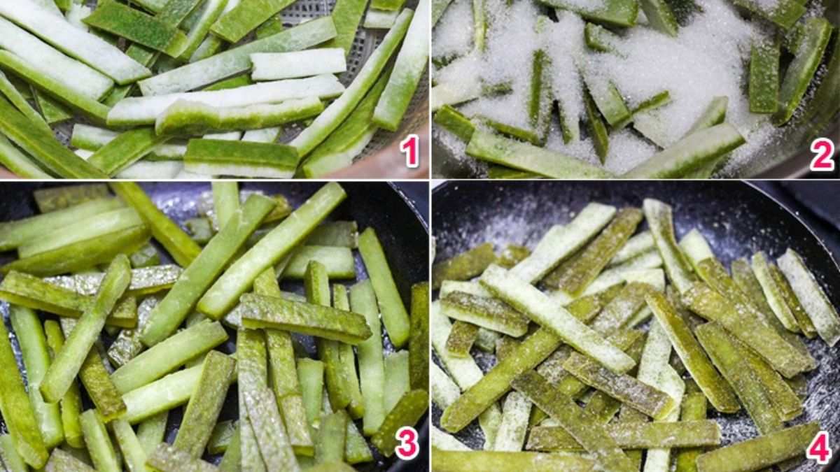 Mứt vỏ bưởi, bước 2