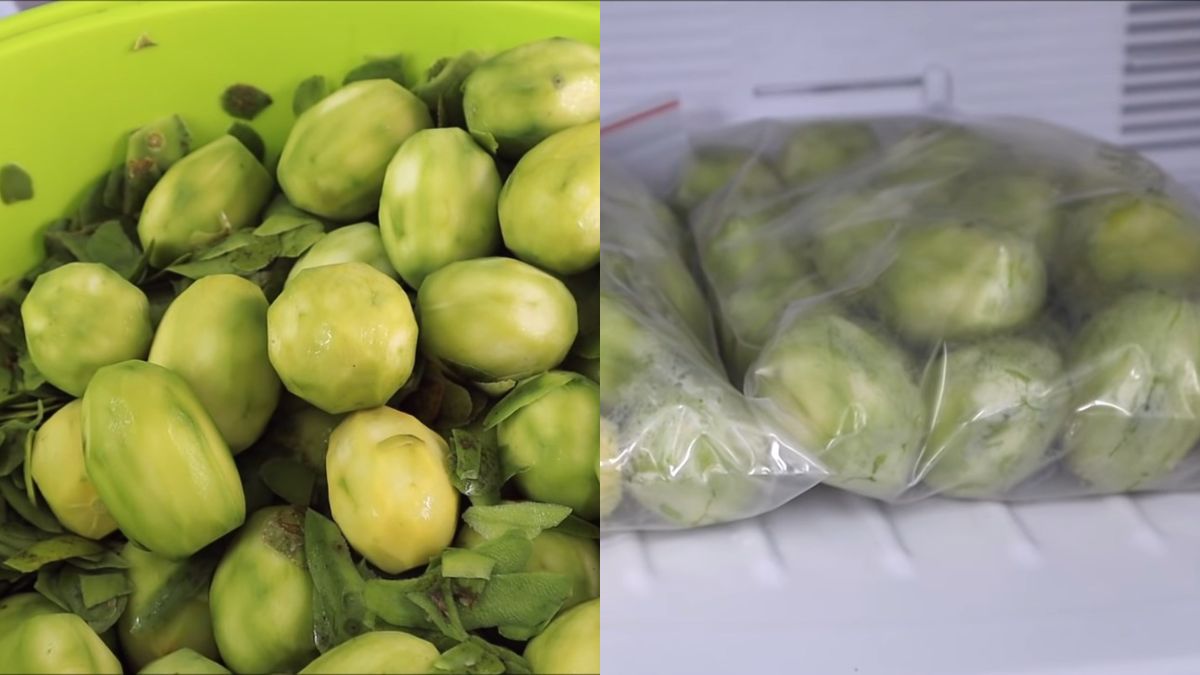 Mứt cóc, bước 1