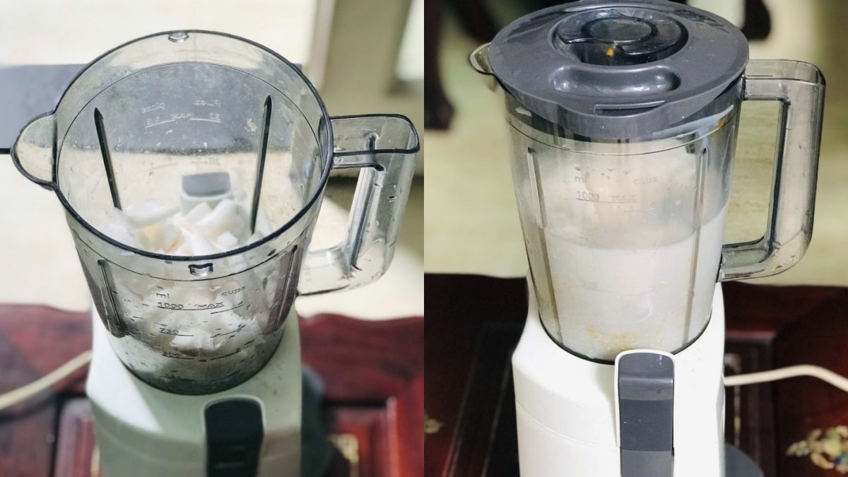 Hướng dẫn cách làm nước cốt dừa ăn chè bước 2