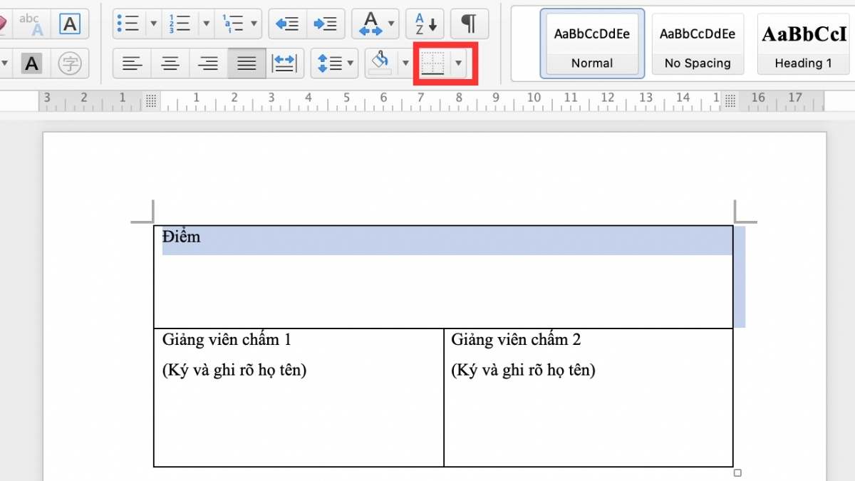 Cách xóa dòng kẻ trong Word bằng Border bước 2