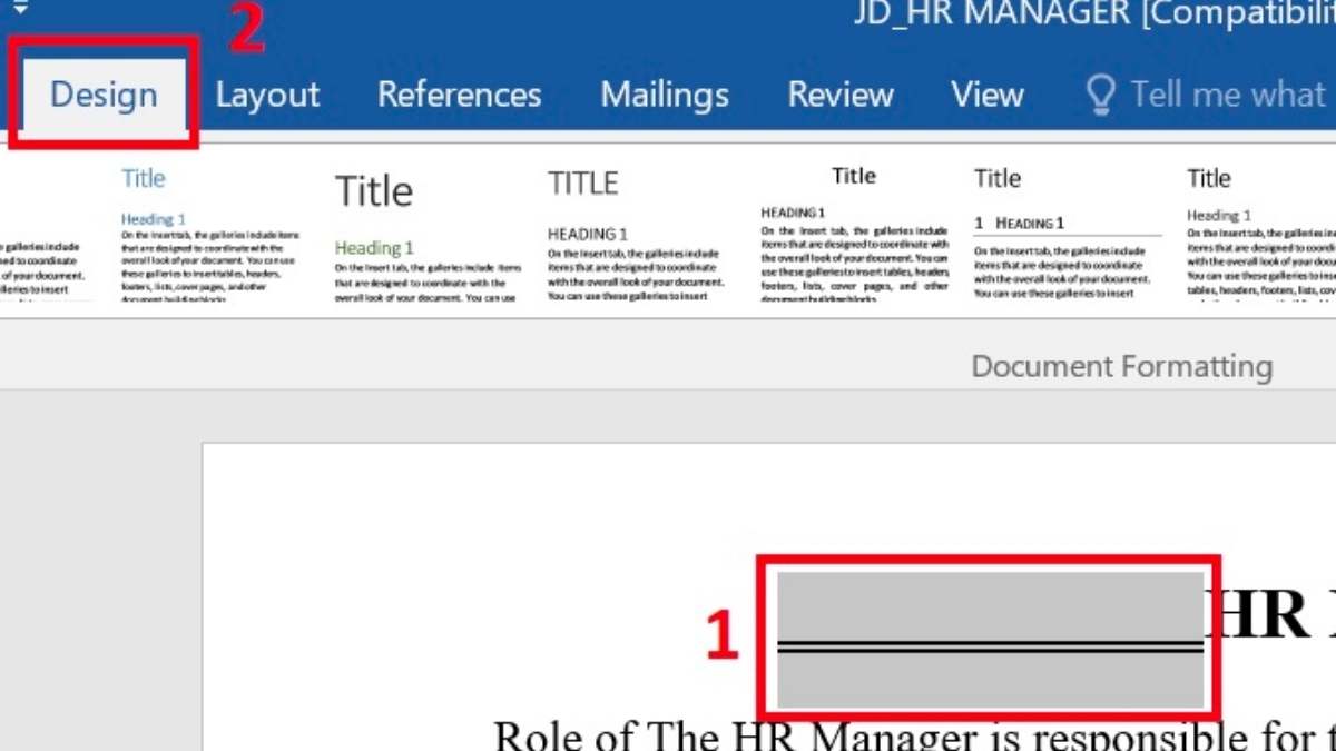 Cách xóa dòng kẻ trong Word bằng lệnh Clear All Formatting bước 2