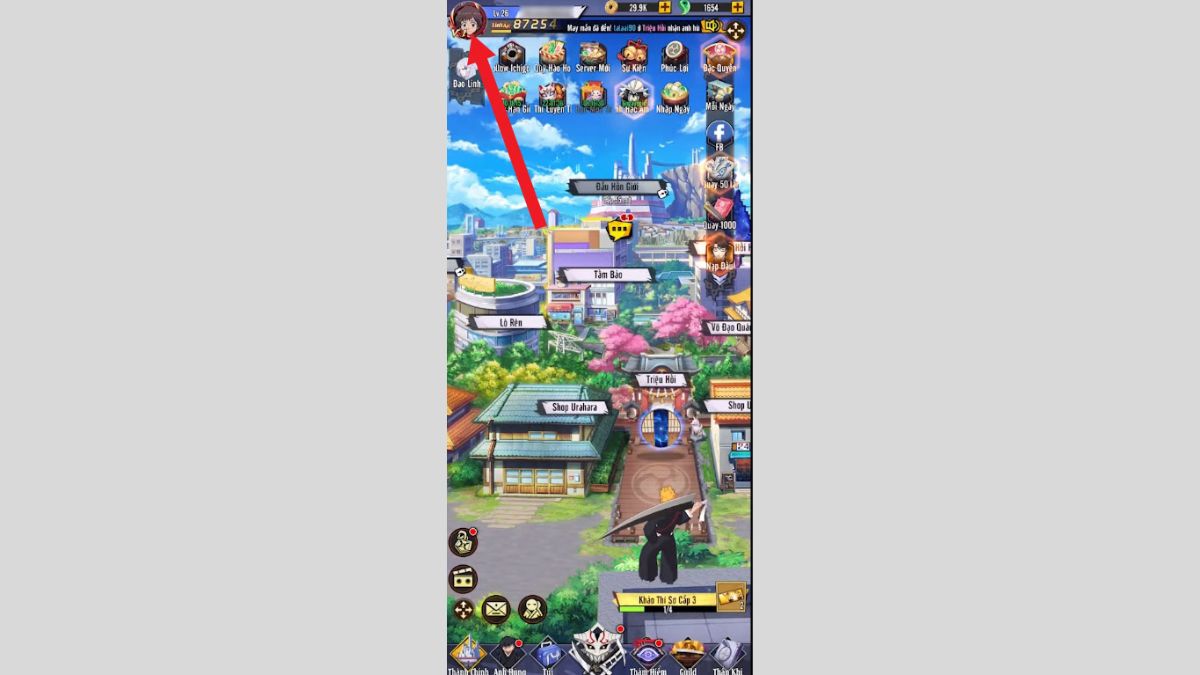 cách nhập code Trảm Hồn Đại Chiến Soul War bước 1