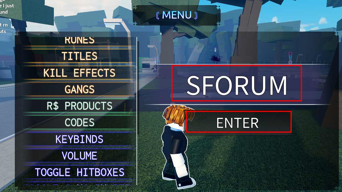 Hướng dẫn cách nhập code Untitled Combat Arena bước 3