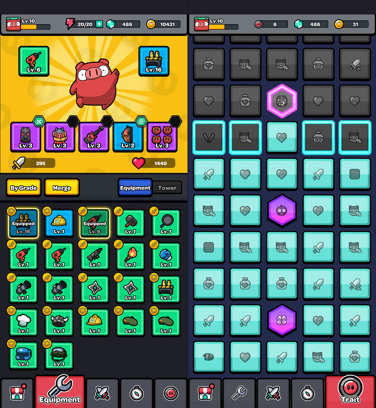 Bố trí gameplay hợp lý