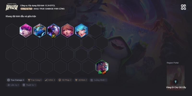 Xây dựng đội hình Akali True Damage