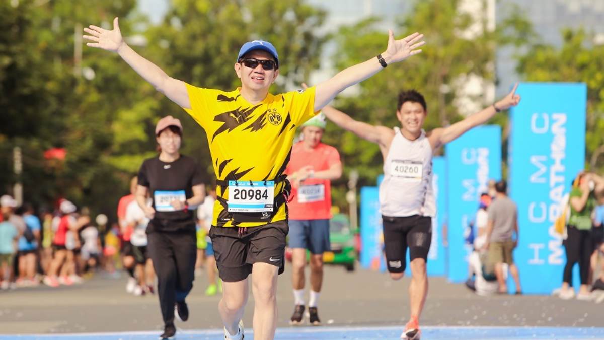chip thời gian và số hiệu chạy HCMC Marathon