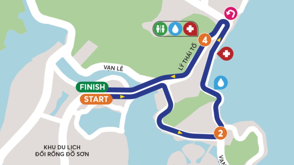 Bản đồ đường chạy VnExpress Marathon