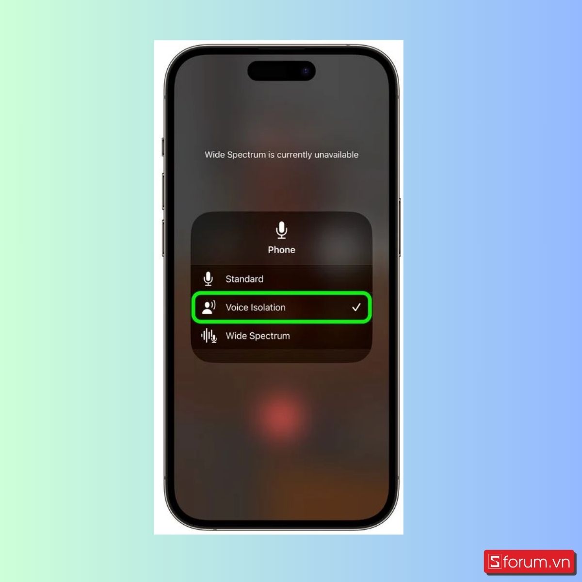 Cách bật Voice Isolation trên iPhone - bước 4