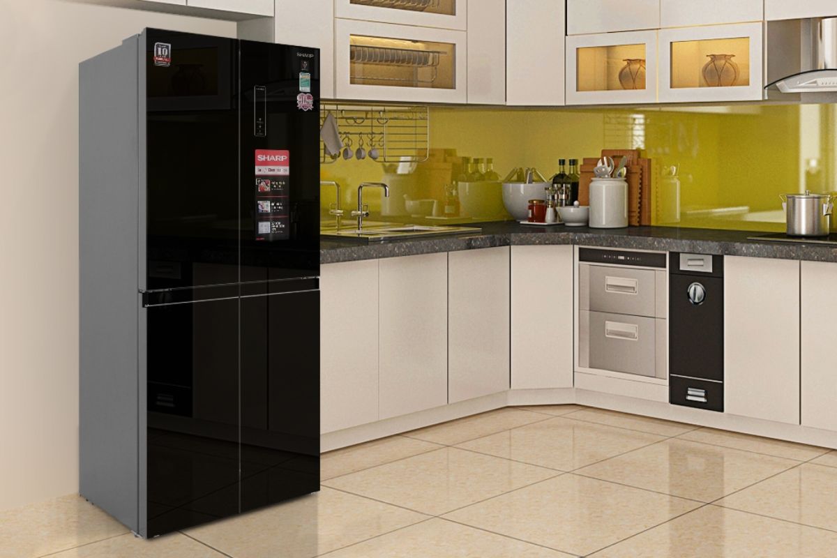 Kích thước tủ lạnh 4 cánh Sharp