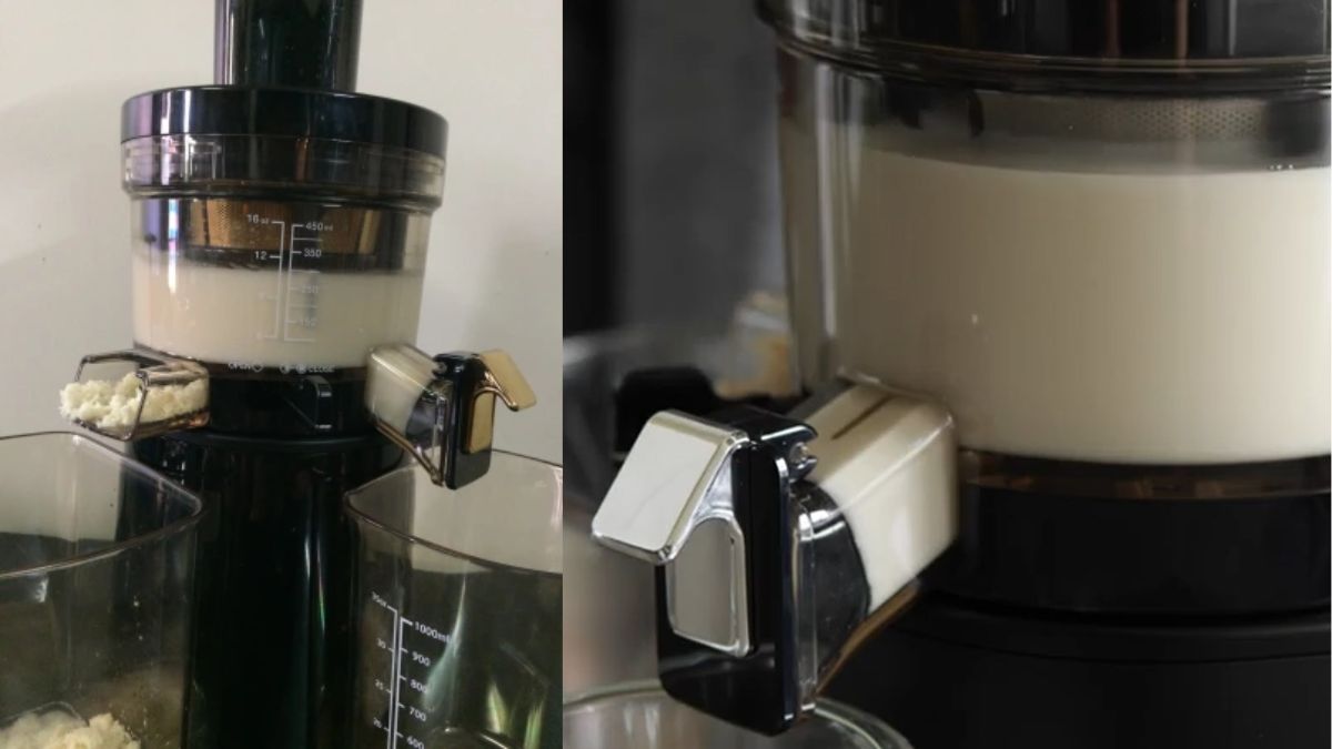 Cách làm sữa hạt hạnh nhân bằng máy ép chậmbước 2