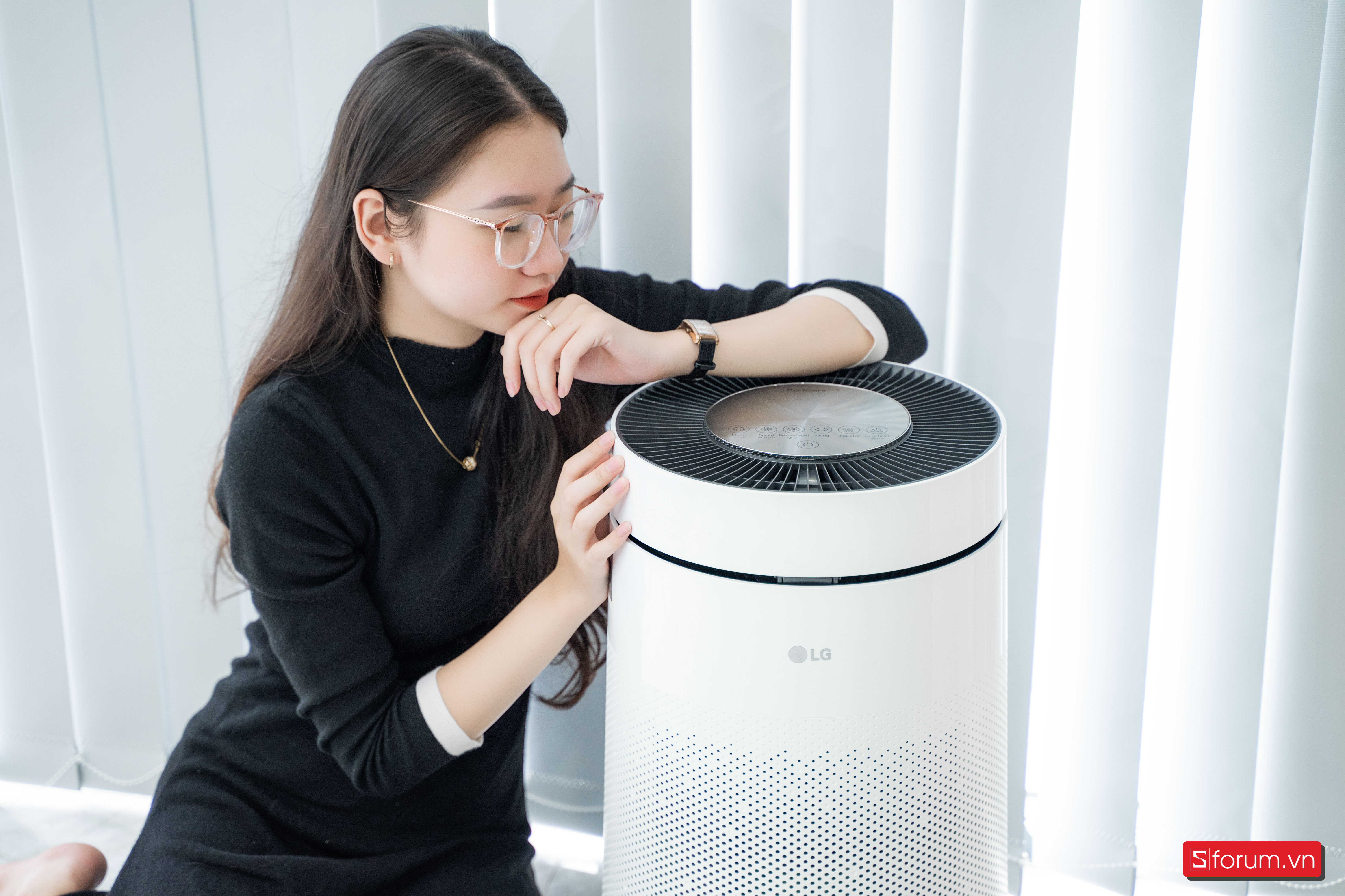 Máy lọc không khí LG Puricare 1 tầng Safe Plus AS65GDWHO