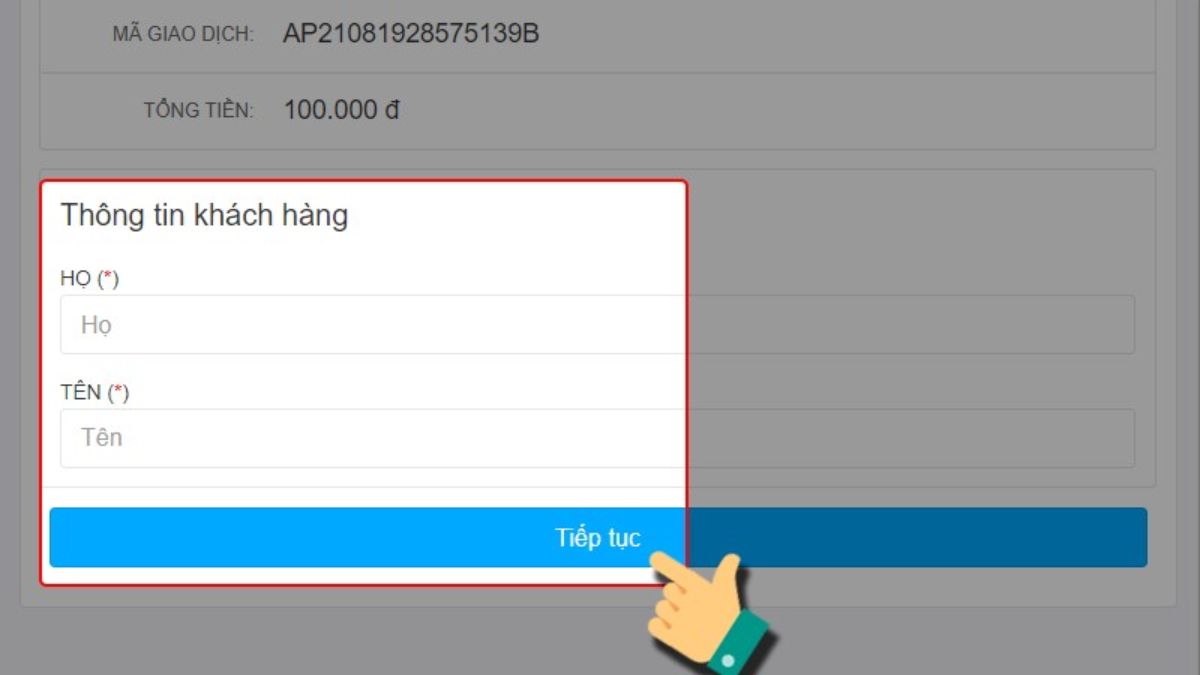 Cách nạp Lord Mobile bằng thẻ tín dụng bước 3
