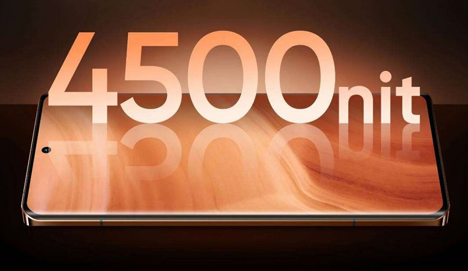 Điện thoại có màn hình 4,500 nits ấn tượng
