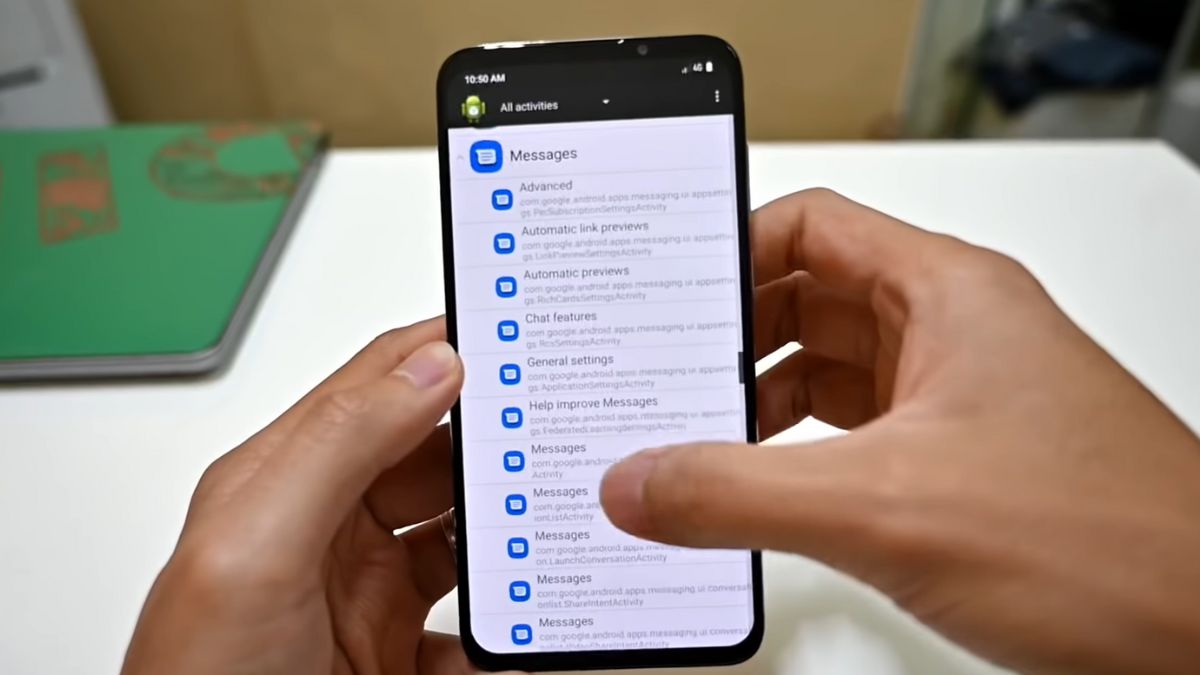 Cách kích hoạt tin nhắn RCS trên điện thoại Android bước 2