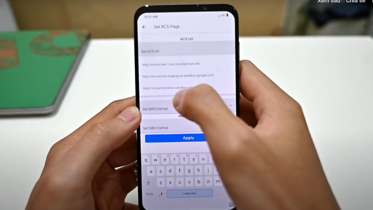 Cách kích hoạt tin nhắn RCS trên điện thoại Android bước 3